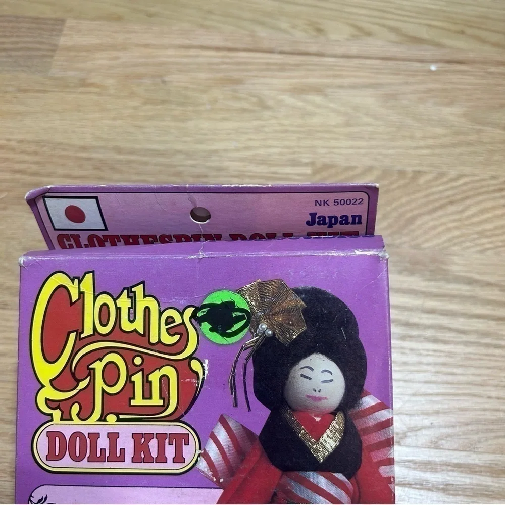 Vintage Clothes Pin Doll Kit NEW Japan Craft International Play